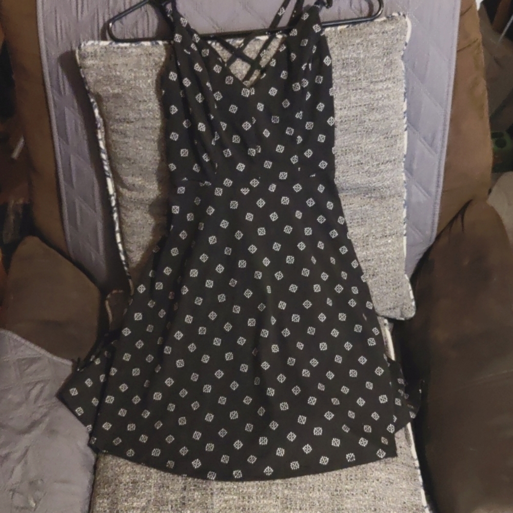 Black mini sundress